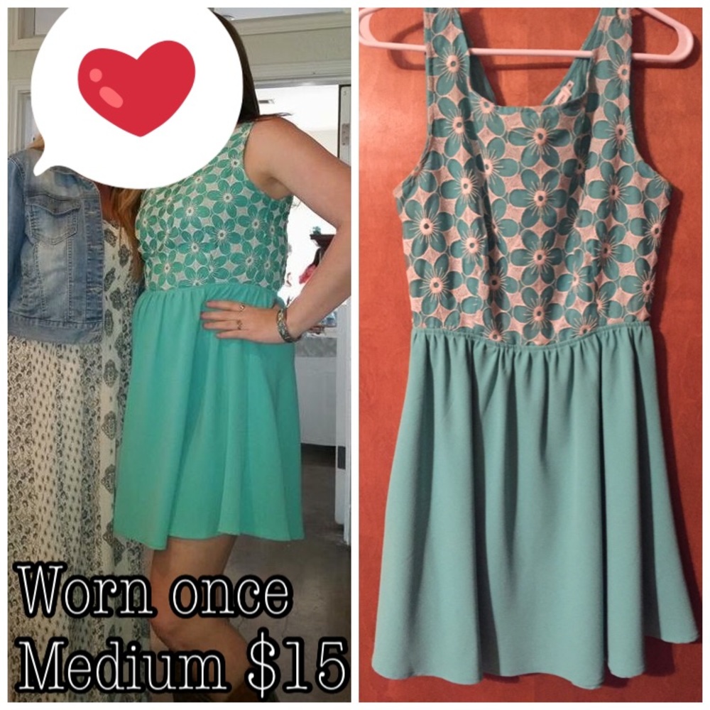 Medium Turquoise Boutique Dress